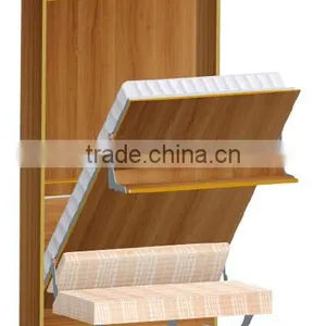 the Most Popular Folding Horizontal Wall Bed With Sofa and Bookshelf Mechanism thumbnail-3