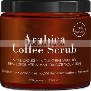 Arabica Coffee Scrub With Organic Coffee, Coconut and Shea Butter, 8.8 oz thumbnail-1