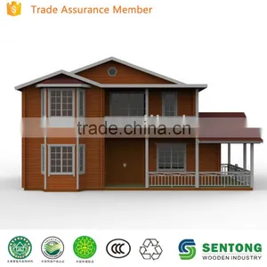 Two Floors Comfortable Wooden Prefabricated Home STW127 thumbnail-1
