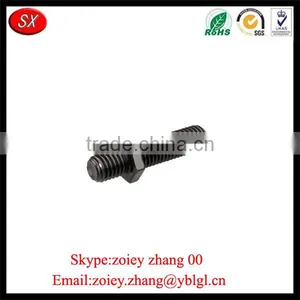 High Precision Carbon Steel Blacken Double Thread End Screw Rod thumbnail-5