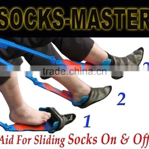 Best Selling 2016 Item Aiding Tool Helps Put Socks On/Off With Shoehorn-Quality Adjustable - Great For Physical Therapy thumbnail-1