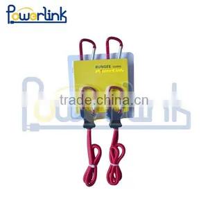 H70263 24" Heavy Duty Elastic Bungee Cord Strap WITH Carabiner Hook, Camping, Luggage thumbnail-1