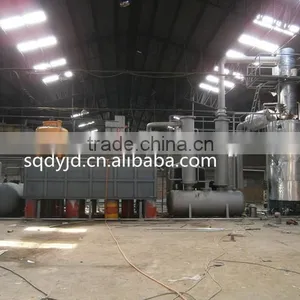 DAYI Continous Feeding System.85%-95% Oil Yield Used Waste Engine Oil/pyrolysis Oil Recycle Plant for Sale With CE thumbnail-2