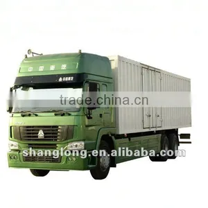China Manufacturer HOWO 6x4 371HP Van Cargo Truck thumbnail-1