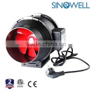 Diameter 100mm to 200mm Plastic Inline Mixed Flow Extractor Fan thumbnail-1