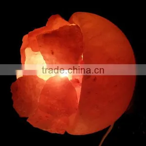 Fire Bowl Crystal Rock Salt Lamp thumbnail-1