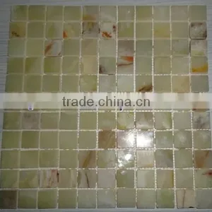 NEW PRICE LIGHT GREEN ONYX MOSAIC TILES COLLECTIONS thumbnail-1
