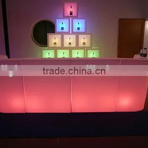 Color Changing LED Bar Table Modern Furniture Design thumbnail-1