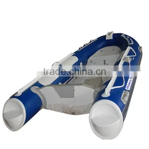 RILAXY Inshore & Lake Chinese Manufacturer Oriented Cheap Small Inflatable Center Steering Console Fishing Boat for Sale thumbnail-3