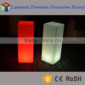 Light up Plastic LED Cube Chair /waterproof IP65 Wireless16 Color Change Led Cube Chair thumbnail-6