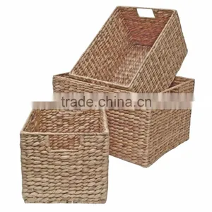 Wicker Storage Basket, Shelf Drawer, Water Hyacinth thumbnail-1