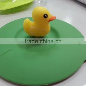 2014 New Creative Cartoon Silicone Rubber Coffee Cup Lid and Sleeve thumbnail-1