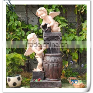Garden Ornaments Outdoor Angel Statue Water Fountain thumbnail-1