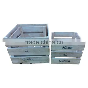 High Quality Home Decorative Antique Storage Customized Natural Wood Box thumbnail-1