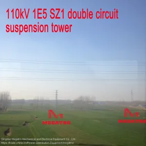MEGATRO 110kV 1E5 SZ1 Double Circuit Suspension Tower thumbnail-1