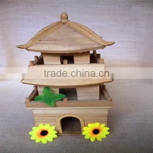 Unfinished Tower Wood House Toy Kids Wood Toys Modular Houses Wood Toys for Sale thumbnail-1