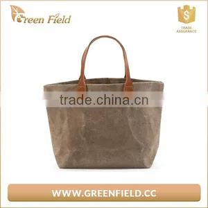 New Design Reusable Washable Kraft Paper Shopping Bag thumbnail-1