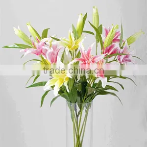 SJ11001110 Silk Cassablanca Lily Flower thumbnail-3