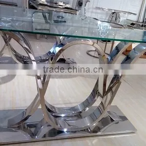 Lastest Simple Console Table With Modern Stainless Steel Base thumbnail-1