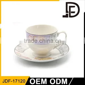 Plain White Tea Cups for Sale / Customizable Ceramic Tea Cup Models / Bulk Porcelain Exotic Cups thumbnail-3