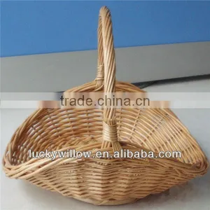 2013 HOT!!! Naturel Wicker Basket With Wood Handlers thumbnail-1