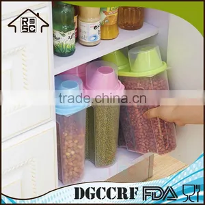 NBRSC Plastic Kitchen Airtight Food Cereal Storage Dispenser Rice Container Box Holder thumbnail-3