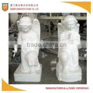 White Angel Granite Stone Carving Statue for Garden thumbnail-1