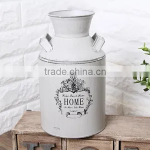 High Quality Antique Metal Flower Jug/Metal Milk Pot/Metal Flower Dispalyer thumbnail-1
