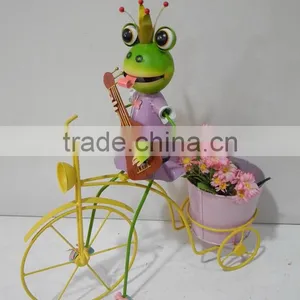 Colorful Frog With Bicycle for Stores thumbnail-1