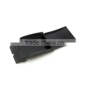 High Quality 1-1/2" Flip Top Garment Cloth Metal Stamping Steel Military Buckle Electro Black, Witth Tip thumbnail-3
