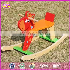 2017 New Design Cool Motorcycle Shape Wooden Baby Rocker Toy W16D110 thumbnail-3