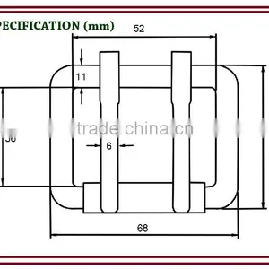 222 Forged Double Tongues Buckle thumbnail-2