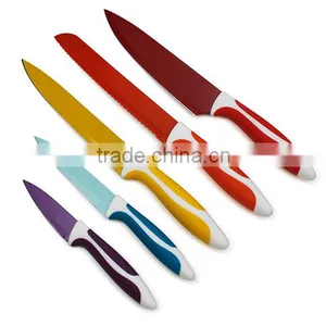 Best Kitchen Knife Set 5pcs Non-Stick Coating Knife Set thumbnail-4