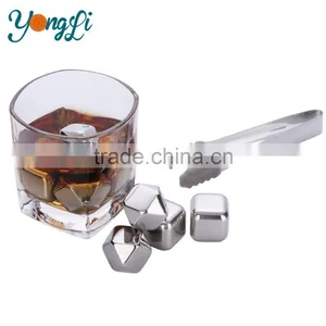 Bar & Party Accessories Stainless Steel Whiskey Stones Ice Cube Rocks thumbnail-1