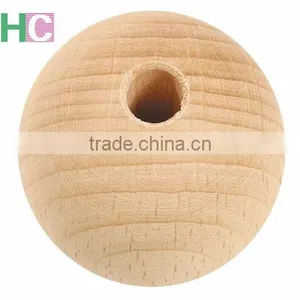 Wooden Beads, Natural Wooden Beads, Eco-friendly Wooden Beads, Beech Wood Beads, Beads With Hole for Crafting thumbnail-3