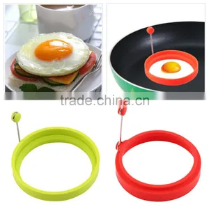 New Creative Round Shape Silicone Omelette Shaper Egg Fried Frying Pancake Cooking Mould Breakfast Essential thumbnail-2