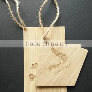 Custom Fashion Design Bamboo Garment Hang Tag & Label thumbnail-4
