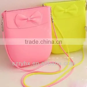 Large Chain Belt Straps Inclined Shoulder Bag Lady Silicone Long Bag Zipper Mouth Cosmetic Bag Multi-color Optional thumbnail-1