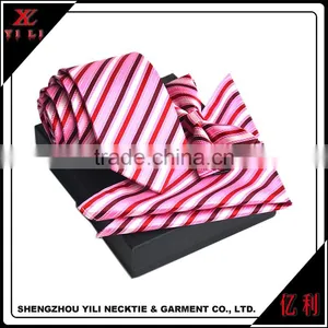 Wedding Polyester Bowtie and Red Tie Sets thumbnail-2