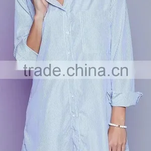 Runwaylover EY2328B 2017 Lastest Styles Fashion Design Ladies Long Loose Blouse thumbnail-1