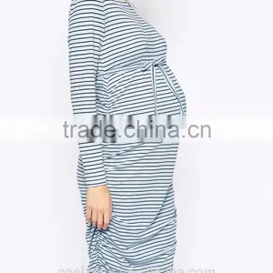 Close Cut Bodycon Fit Long Sleeve Maternity Dress for Pregnancy thumbnail-4