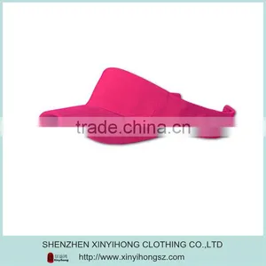 Wholesale High Quality 100% Cotton Contrast Color Golf Sports Visors for Lady thumbnail-1