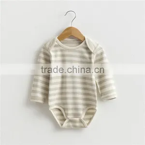 Wholesale Organic Cotton Baby One Piece Rompers Newborn Baby Bodysuit Baby Girl Bodysuit thumbnail-1