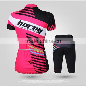 BEROY Coolmax Compression Bicycle Cycling Clothing, Women Cycling Short Jersey Set thumbnail-2