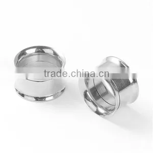 12mm Stainless Steel Ear Stretcher Expander Cylinder Silver Tone Body Jewellery Piercing thumbnail-1