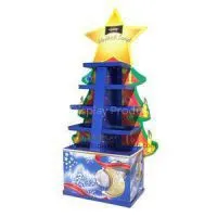 Christmas Gifts Promotional Corrugated Cardboard Floor Display Units thumbnail-1