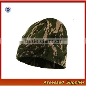 XJ01219/Wholesale Camo Knit Hat Acrylic Beanie Knit Hat thumbnail-1