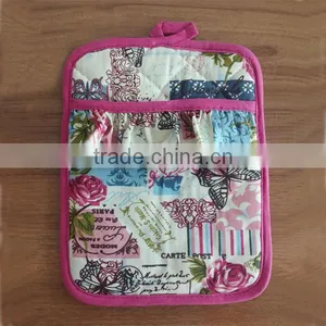 Wholesale Ross Red Potholder Cotton Pot Holder Heat Resistant Neoprene Pot Holder thumbnail-1