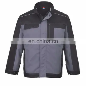 Customized Polycotton Drill Multifunctional Pocket Good Quality Work Jacket thumbnail-2
