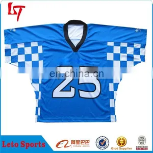 Sublimation Print Grid Lacrosse Jerseys New Design Lacrosse Apparel Polyester Mesh Lacrosse Shirts thumbnail-1